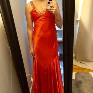 Rust Orange Gown
